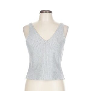 NWOT Women's Gray Ribbed Knit Top